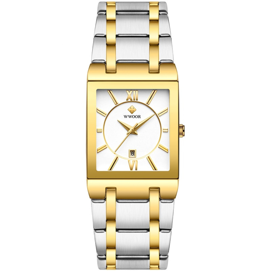Relógio Wwoor de Aço Inoxidável