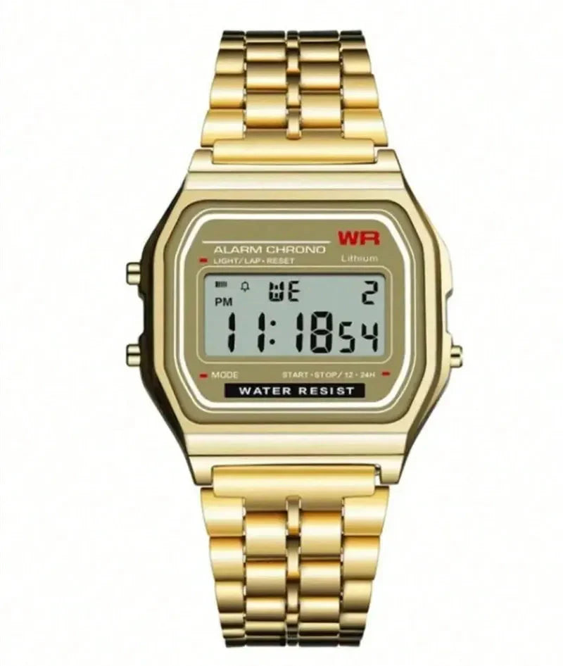 Relógio Digital Unissex Retrô – Estilo Clássico com Funções Modernas