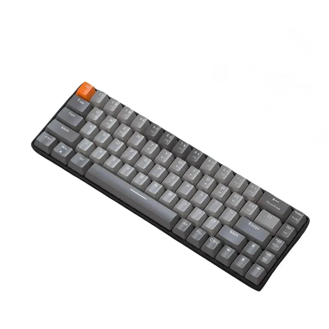 Teclado Wireless Compacto K68 DualMode Com Bluetooth e Hot-Swappable
