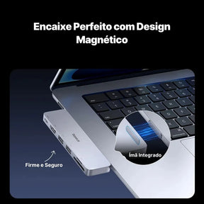 Adaptador USB-C Baseus 9 em 1 com HDMI 4K, Thunderbolt 3 e 3x USB 3.0