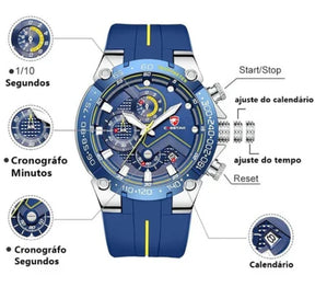 Relógio Casual Masculino Cheetah