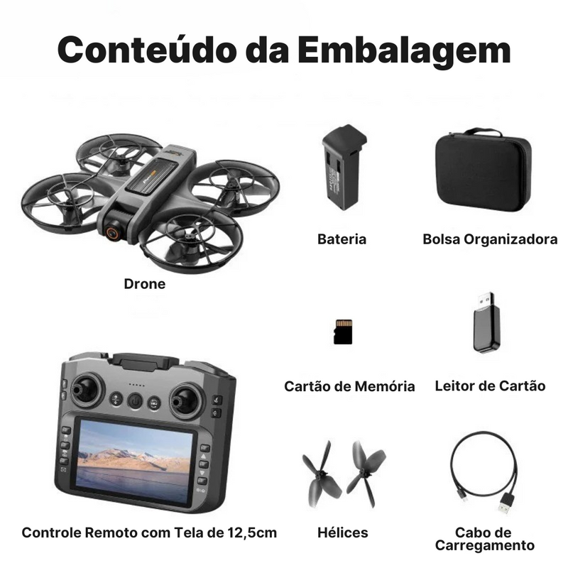 Drone S156 8K Profissional HD com Câmeras Duplas