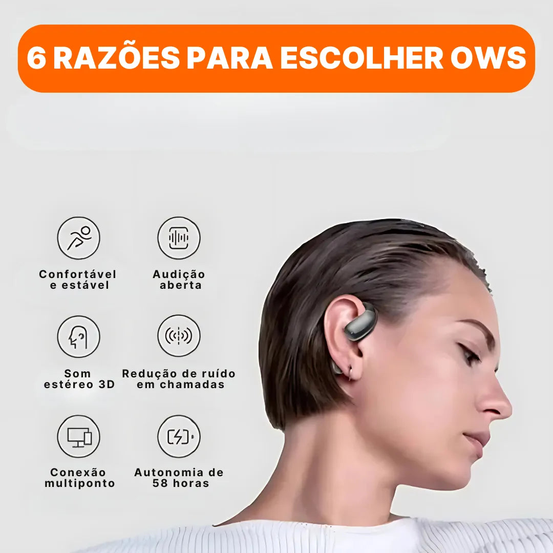 Fone Bluetooth MINISO X28 Com Bluetooth 5.4, Controle Por Toque E Bateria De Longa Duração