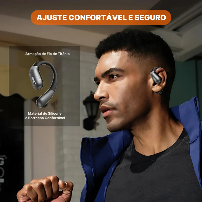 Fone Bluetooth MINISO X28 Com Bluetooth 5.4, Controle Por Toque E Bateria De Longa Duração