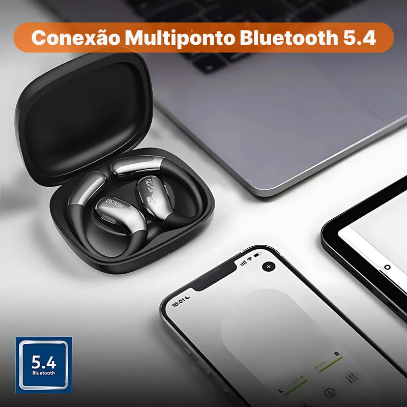 Fone Bluetooth MINISO X28 Com Bluetooth 5.4, Controle Por Toque E Bateria De Longa Duração