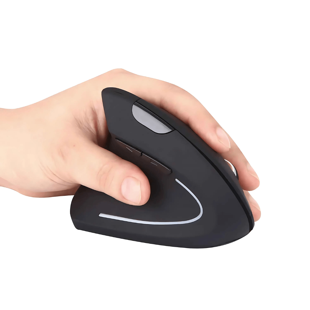 Mouse Ergonômico Sem Fio ErgoWave Pro Com Conexão 2.4GHz e Bluetooth