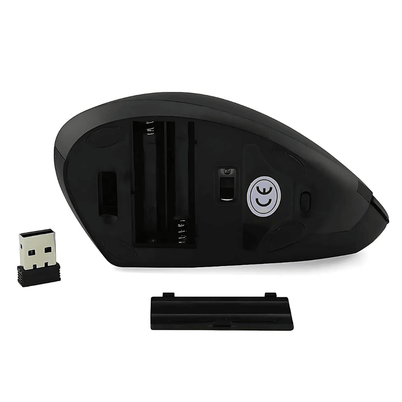 Mouse Ergonômico Sem Fio ErgoWave Pro Com Conexão 2.4GHz e Bluetooth