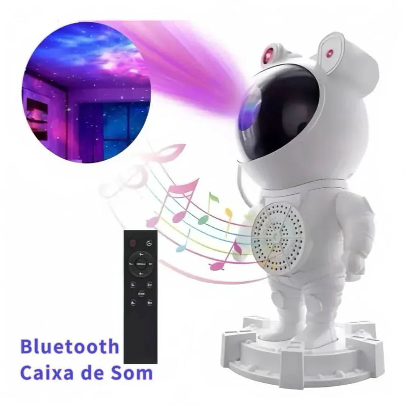 Projetor De Luz Astronauta – Galáxia Brilhante E Atmosfera Incrível