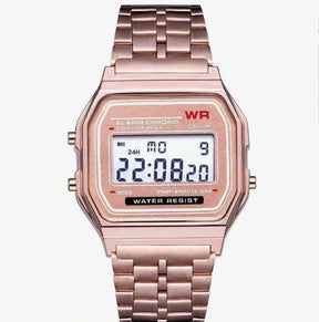 Relógio Digital Unissex Retrô – Estilo Clássico com Funções Modernas