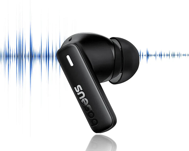 Fone Sem Fio Bluetooth Baseus Bowie E19 – Graves Potentes, Bateria de 33h e Chamadas com Cancelamento de Ruído