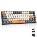 Teclado Wireless Compacto K68 DualMode Com Bluetooth e Hot-Swappable