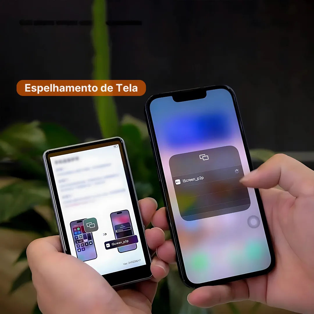 Tela Magnética De Selfie RK-X40 Com Espelhamento Sem Fio E Fixação Por Ímã