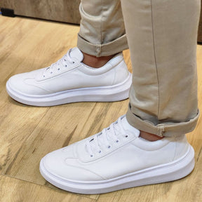 Tênis Branco Masculino Casual Sola Alta Viego