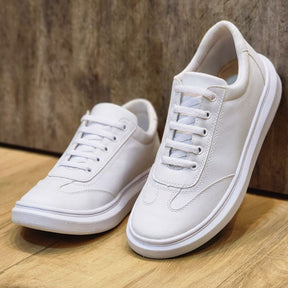 Tênis Branco Masculino Casual Sola Alta Viego