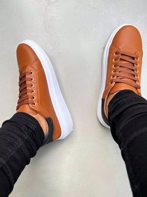 Tênis Masculino Casual Marrom Basic