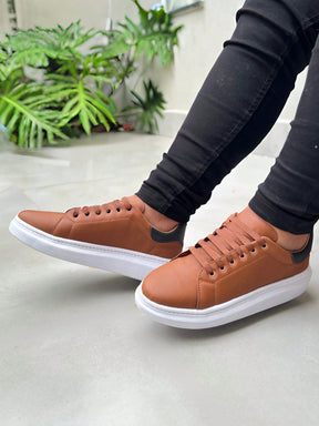 Tênis Masculino Casual Marrom Basic
