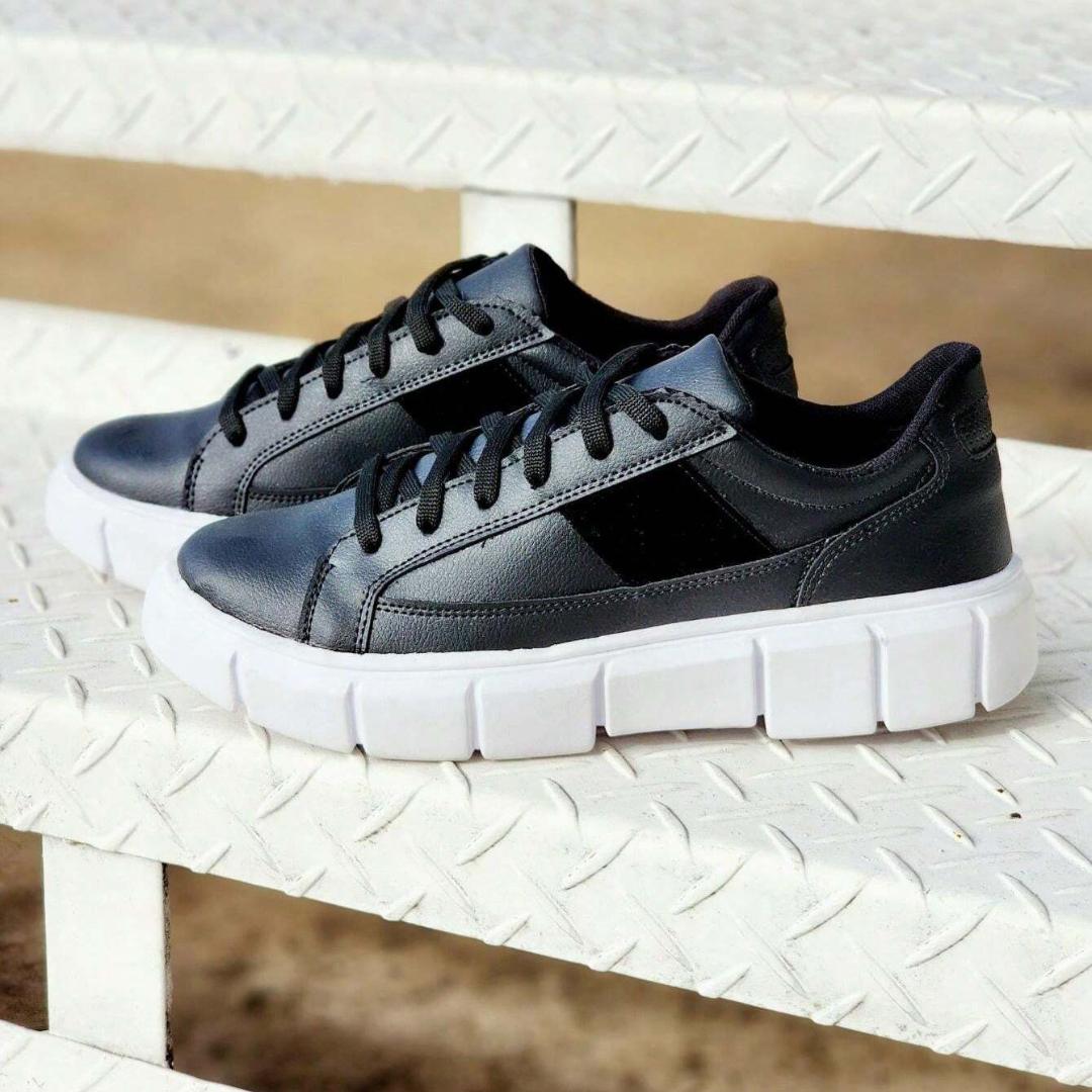 Tênis Masculino Tratorado Sola Alta Black