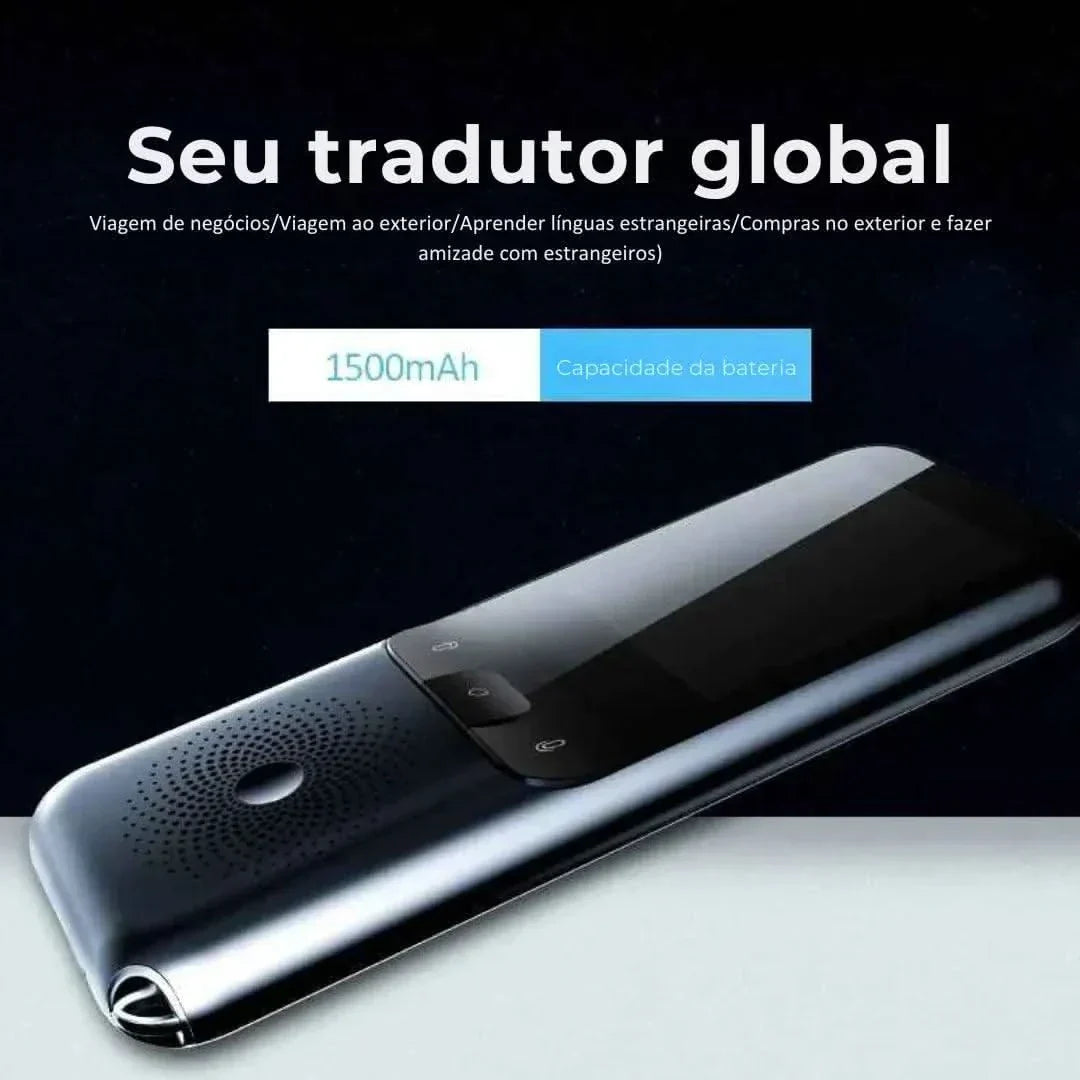Tradutor Portátil Inteligente – Tradução De Voz E Texto Em 138 Idiomas