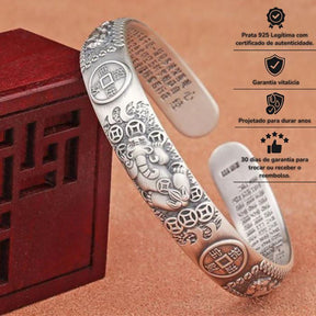 Bracelete Pixiu em Prata 925