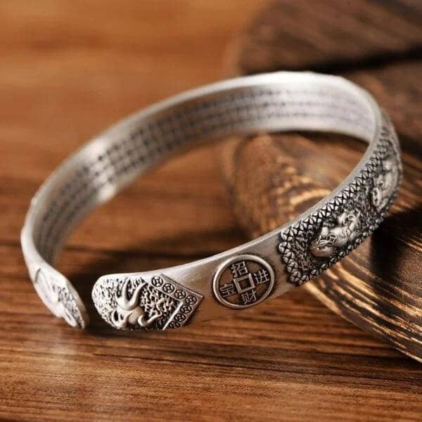 Bracelete Pixiu em Prata 925