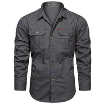 Camisa Masculina Manga Longa Militar