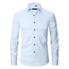 Camisa Social Masculina Elástica Slim Fit